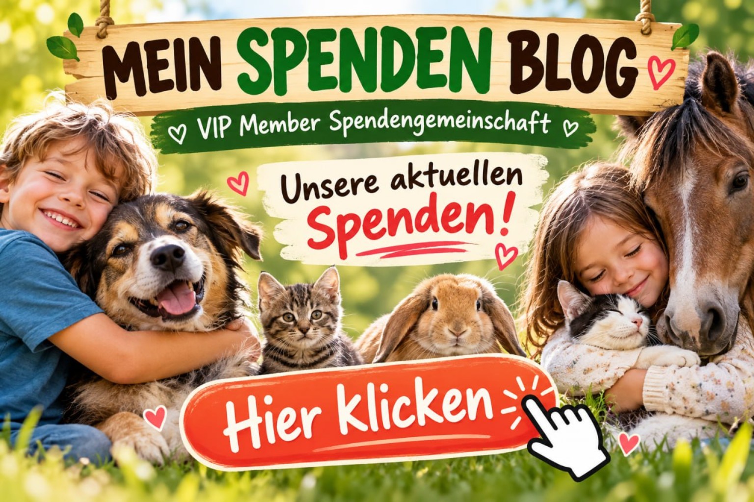 Mein Spenden Blog – VIP Member Spendengemeinschaft – Unsere aktuellen Spenden